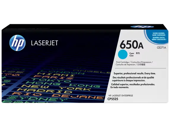 HP 650A Cyan Original LaserJet Toner