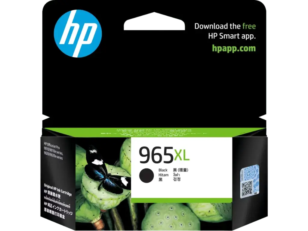 HP 965XL High Yield Black Original Ink / Tinta Cartridge
