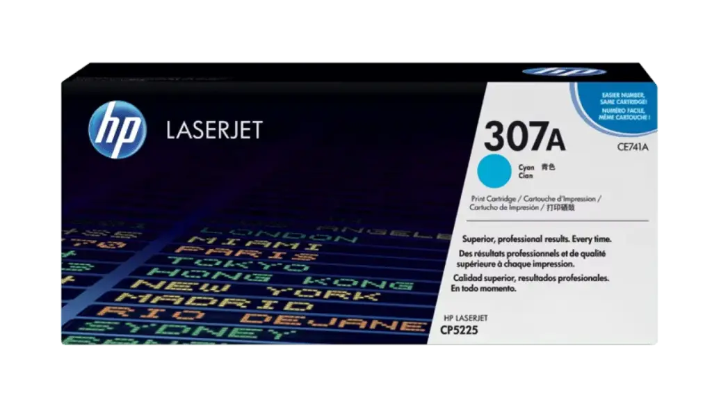 HP 307A Cyan Original LaserJet Toner Cartridge
