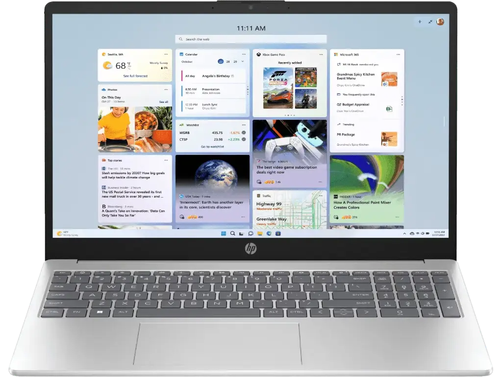 HP 15.6 inch Laptop 15-fd0031TX, Silver