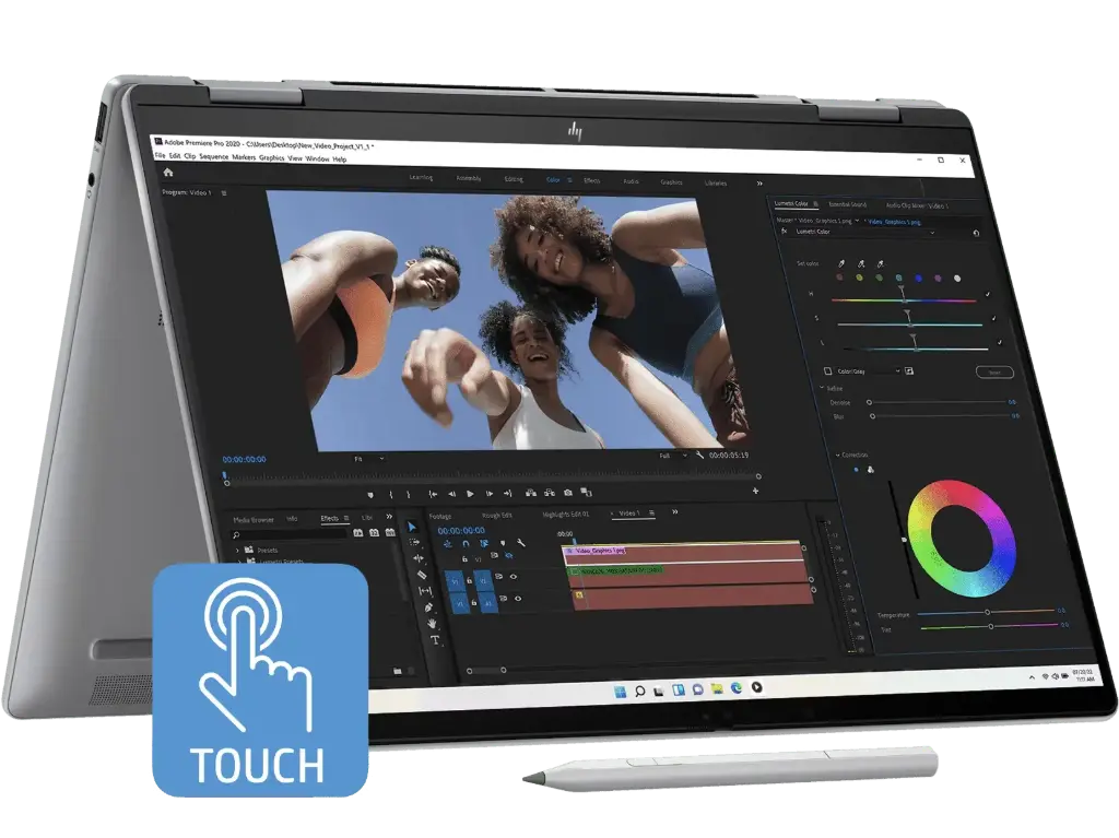 HP Envy x360 14 inch 2-in-1 Laptop 14-fc0777TU, Silver