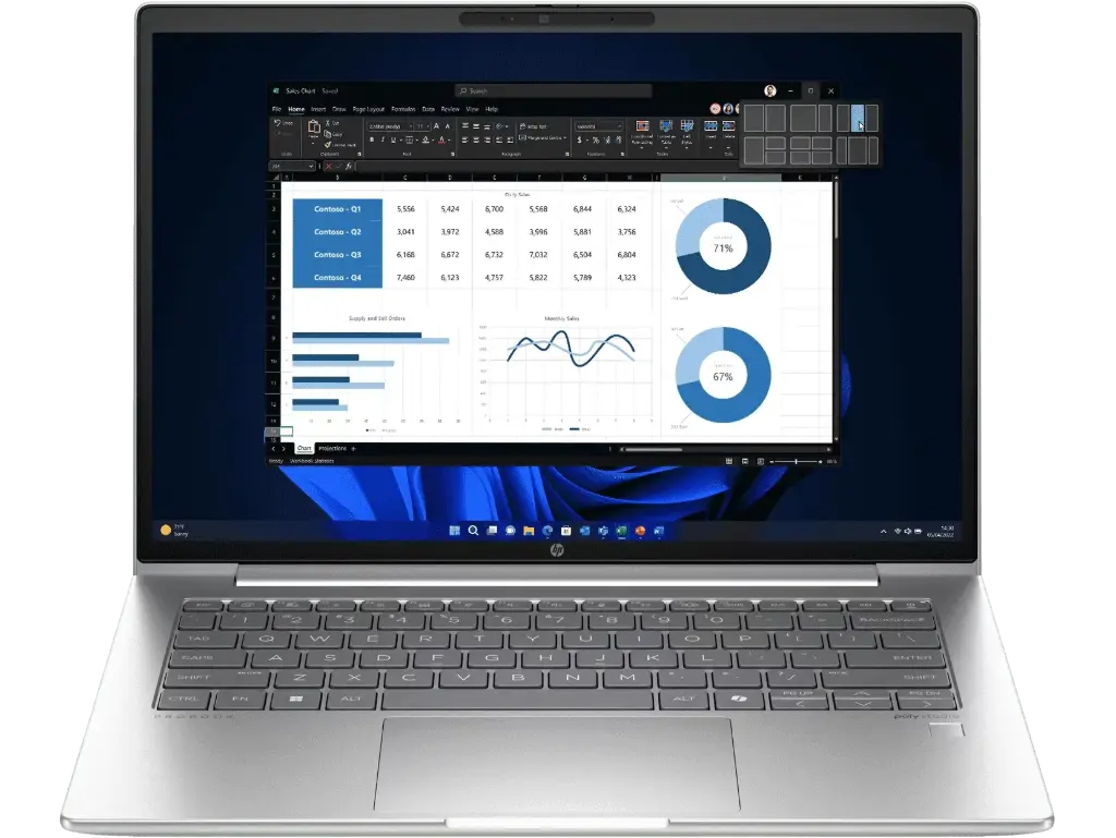 HP ProBook 440 14 inch G11 Business Laptop Wolf Pro Security Edition, Silver