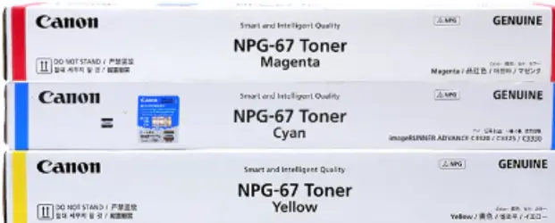 TINTA DAN TONER CANON NPG-67 CMY