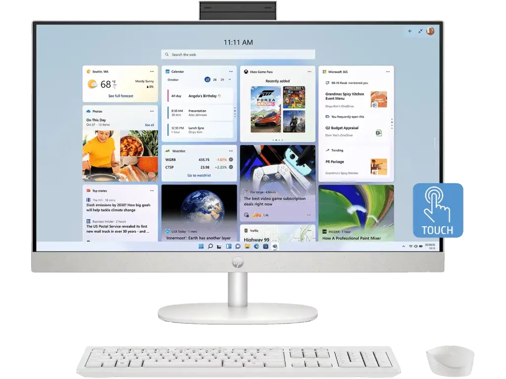 HP 27 inch All-in-One Desktop PC 27-cr0034d