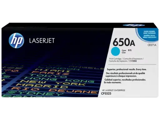 HP 650A Cyan Original LaserJet Toner