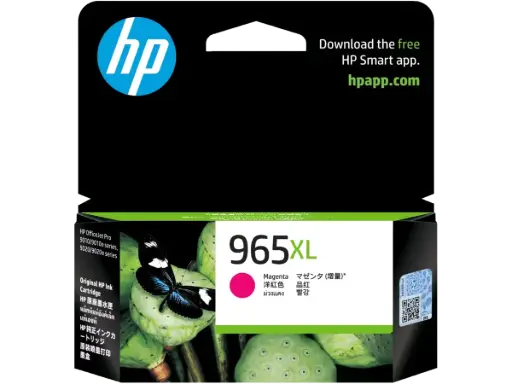 HP 965XL High Yield Magenta Original Ink / Tinta Cartridge