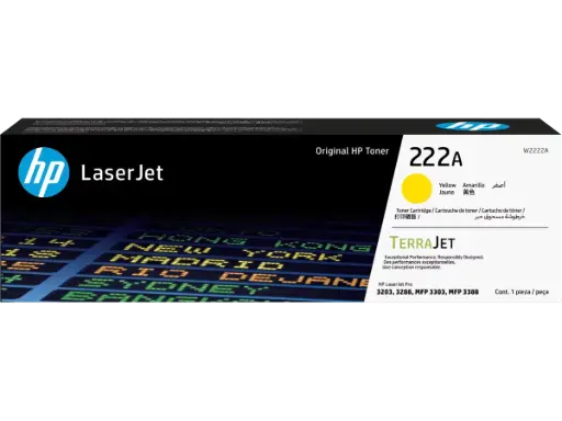 HP 222A Yellow Original LaserJet Toner Cartridge